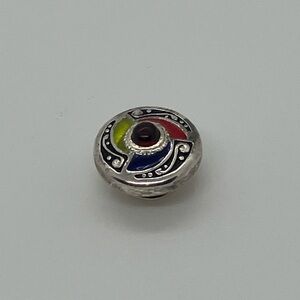 Kameleon 925 Sterling Silver Enamel & Red Stone ‘ Mesmerize ‘ KJP617